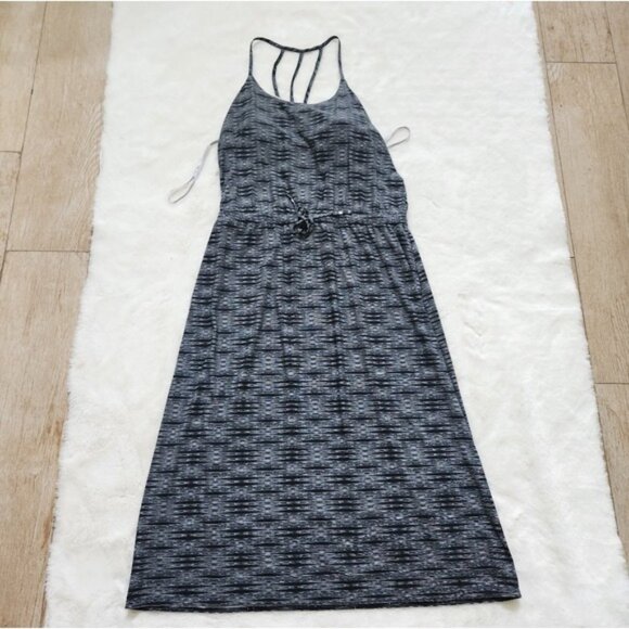 Athleta Ariel Novella Dress Maxi Outdoors Active Lightweight Cinch Waist Size 14 - Picture 4 of 12